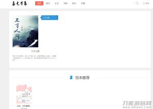 狂雨1.2.2小说CMS系统源码带两套优化模板和一套采集规则-网站源码网