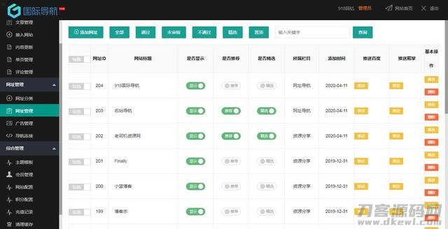 图片[4]-Thinkphp仿918国际导航简洁模板网址导航整站源码+数据打包-网站源码网