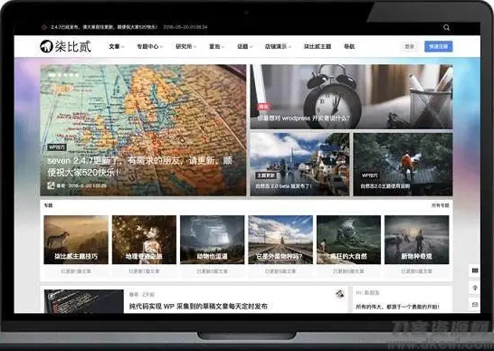 柒比贰B2 V2.9.9主题去授权无限制版 WordPress模板-网站源码网