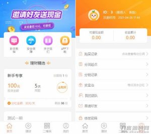 PHP理财源码/遇见互助系统源码+三级分红+红利返点+自带5套UI风格-网站源码网