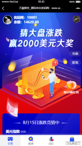 【USDT指数涨跌】蓝色UI二开币圈万盈财经币圈源码K线正常-网站源码网