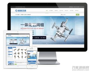 互联网仪表管件公司机械电子类企业网站源码带手机端响应式-网站源码网