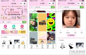 全新最火表情包小程序源码流量主无限裂变斗图小程序-网站源码网