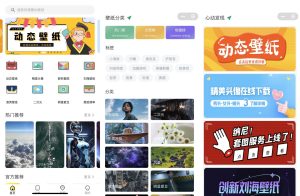 壁纸背景墙/头像/动态壁纸小程序源码-支持用户投稿-带部分采集功能+搭建教程-网站源码网