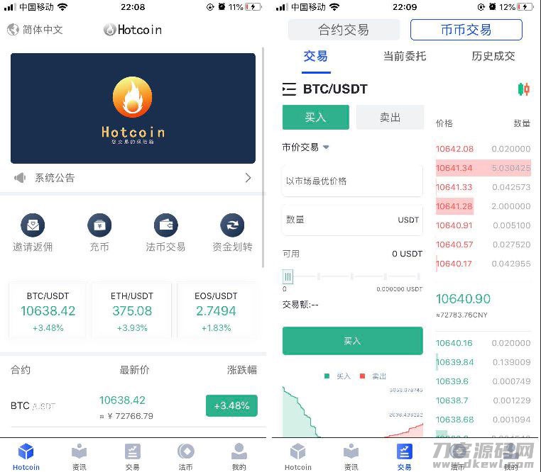 图片[2]-原生合约交易所完整源码 原生安卓源码+IOS端源码 币币+OTC承兑商+永续合约-网站源码网