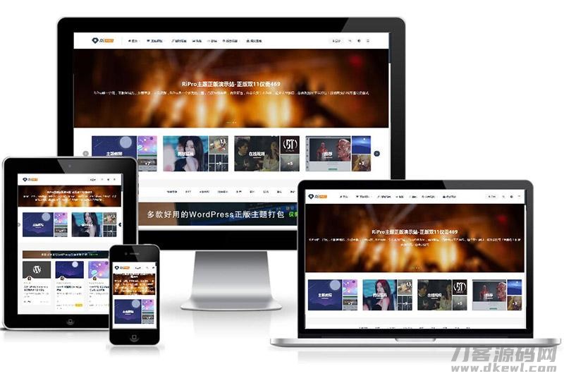 WordPress付费资源下载主题：ripro8.7最新破解版-网站源码网