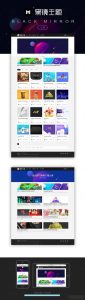 wordpress黑镜2.0作品图片素材下载类网站模板源码-网站源码网