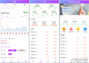 2021最新单手机版双融/金融系统 带静态推广官网-网站源码网