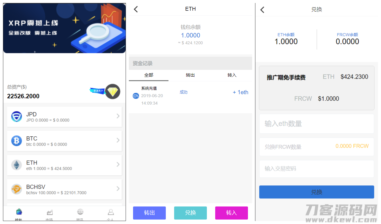 【多币种区块链交易所源码】最新价格走势+币种区块链交易所+存取功能齐全+带有身份认证+量化交易-网站源码网