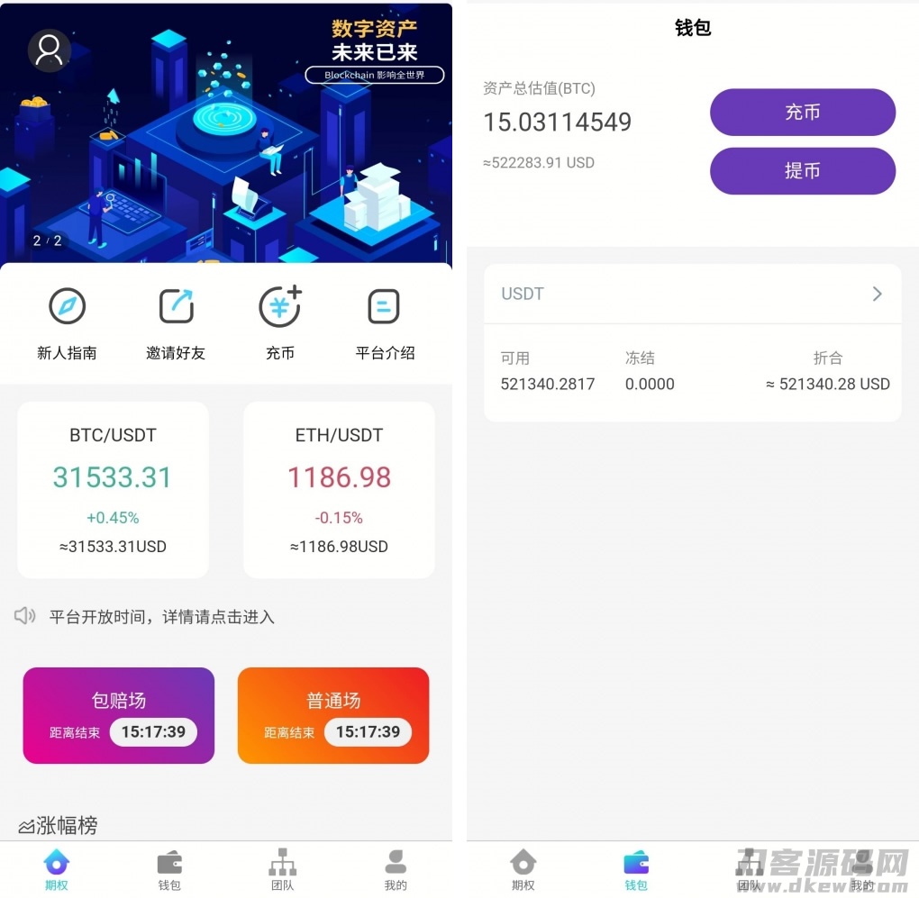 价值6000的USDT竞猜盘源码+时间盘源码+多语言|带包赔-网站源码网