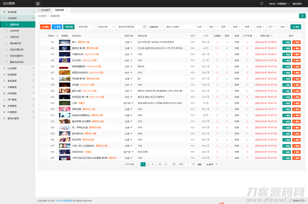 图片[9]-2022最新英皇cms影视网站系统源码_多种模板_自带采集_支持APP_亲测-网站源码网