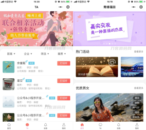 全新红娘交友系统定制版源码 | 相亲交友小程序源码 全开源可二开-网站源码网