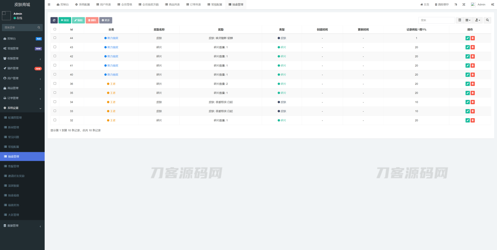 图片[5]-二开运营版王者荣耀皮肤抽奖系统/游戏皮肤盲盒/盲盒商城抽奖盲盒/前端UNIAPP-网站源码网