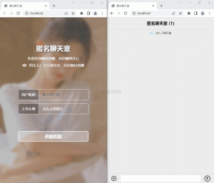 七分钟交友匿名聊天室源码-网站源码网