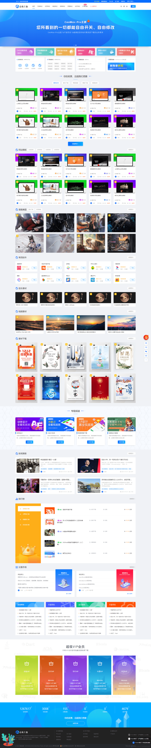WordPress 资源展示型下载类主题 CeoMax-Pro_v7.6 开心版-网站源码网