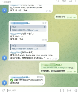 Telegram AI全自动翻译客服机器人源码/带视频搭建教程-网站源码网