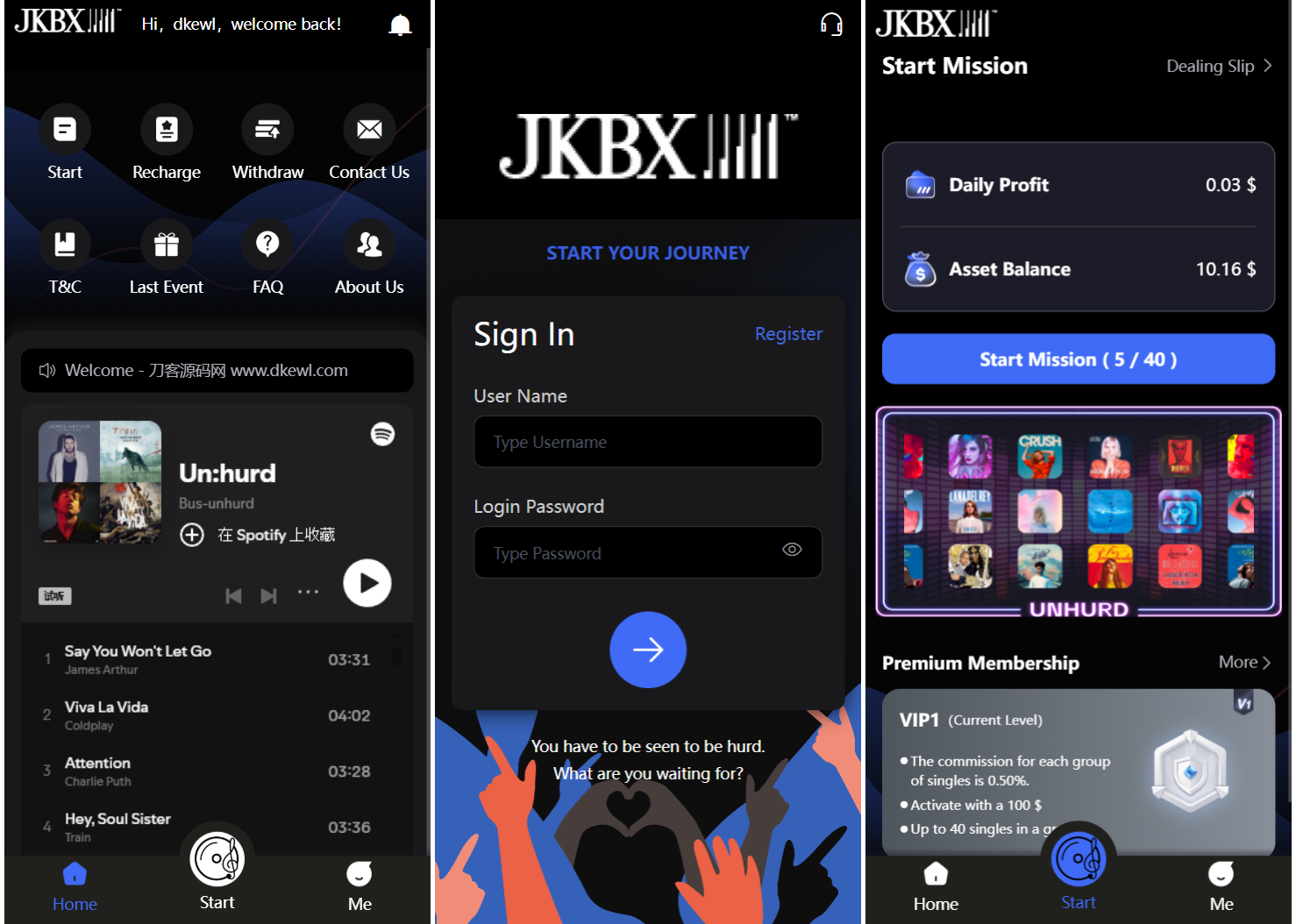 JKBX海外音乐抢单系统源码 Thinkphp框架 附教程-网站源码网