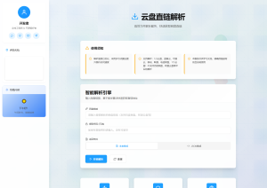 网盘直链解析网页源码-网站源码网