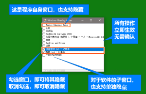 隐藏程序文档窗口工具1.0-网站源码网